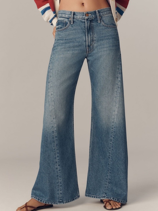 MOTHER Denim - Anthropologie MOTHER The Lemon Twist High-Rise Flare Jeans EUC Size 30